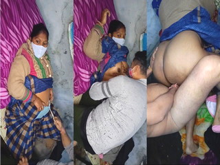 Boobs pressing desi bbw wife full HD video